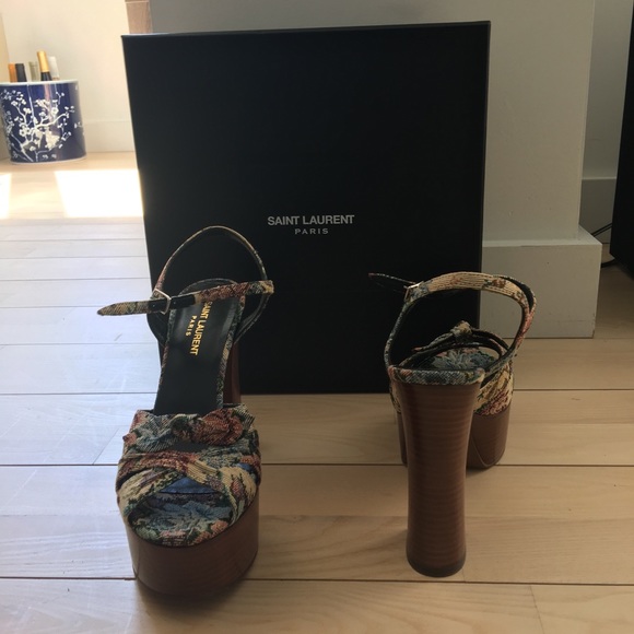 🛍💝NEW! ST LAURENT knotted plarforms - Picture 3 of 5